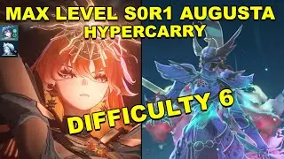 Wuthering Waves - MAX LEVEL S0R1 AUGUSTA Hypercarry Vs Lioness Of Glory Gameplay (Difficulty 6)