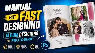 Manual  But fast Designing | Auto Album Designing in Photoshop | #autoalbumdesignsoftware