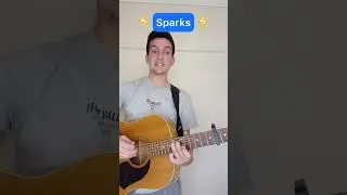 How to play Sparks by Coldplay (Guitar Tutorial)