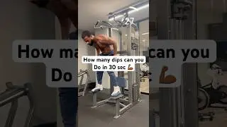 How many dips can YOU do in 30 seconds? ⏱️💪🏾