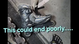 50 year old buys used Rollerblades to skate with Daughter!  What could go wrong?