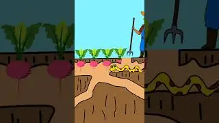 Rat vs Snake vs Farmer #rat #snake #farmer #animation #shorts