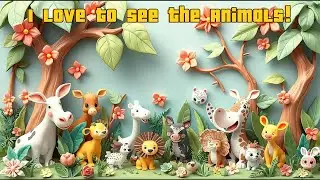 🦁🎶 I Love to See the Animals! - Fun Animal Song for Kids 🌈💛
