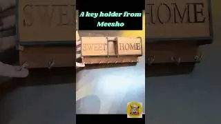 Meesho wooden wall mounted key holder with hook-stylish & functional Home decor