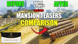 Mansion DLC Construction Sites Comparison: BEFORE vs AFTER Map Changes in GTA Online Prix Luxury