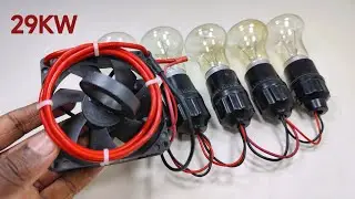 Free 120volt Magnet Generator 29KW at Home with Coper wire Using Magnet idea