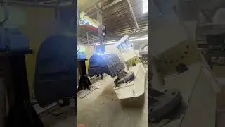 Welding Robot Arm at Work &mdash; Precision Welding on an Excavator Bucket ⚙️🤖 #WeldingRobot #RobotArm