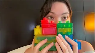 ASMR jelly blox (relaxing sounds, squish sounds, whispering)