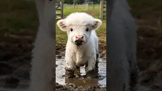 Kind old man rescues a calf from the muddy swamp #rescue #dog  #calf