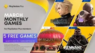 Sony PS+ PSPlus Free Games March 2021 - 4 Free Titles 1 Returning Game and 1 Bonus Free Games 6 all