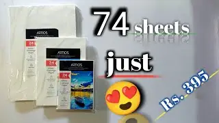 Artios Cartridge papers Unboxing | Cheapest drawing sheets unboxing