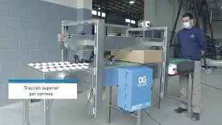 Pegadora de cinta autoadhesiva DG para cajas telescópicas