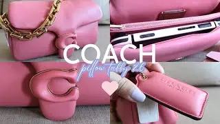 COACH PILLOW TABBY 26 TAFFY 💞 first impressions, what fits, adding a chain, color comparison