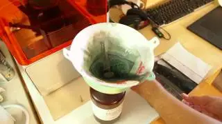 Cleaning out your old resin tank on your SLA 3D Printer