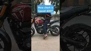 How the Triumph speed 400 measures up for a 5'3  rider. #Triump | #bikelover | #shortsfeed