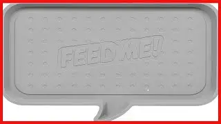 IRIS Small Feed Me Feeding Mat, Light Gray