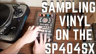 Sampling a record on the SP404sx. Making a simple crunchy beat.