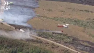 RAW VIDEO: View of Fort Hall fire from EastIdahoNews.com helicopter