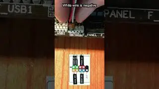 Front Panel Connectors On Motherboard - Easy Beginners Full PC Building Tutorial #shorts