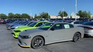 Walking around a Dodge dealership looking at 2023 Chargers and Challenger&rsquo;s last of the V8&rsquo;s