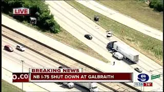 Chopper 9: Crash involving ambulance closed part of I-75