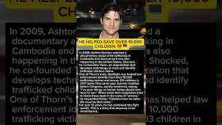 HE HELPED SAVE OVER 10,000 CHILDREN 💔🖥️ #actor #shorts  #hollywood
