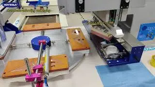 Protractor triangle ruler pad printing machine automatic #Protractor #ruler #screenprinting