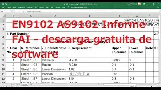 EN9102 AS9102 Informe FAI - descarga gratuita de software