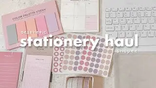 Shopee stationery haul + aesthetic finds 🌷