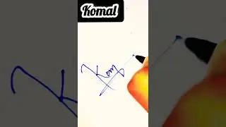 'K' Alphabet Signature Style😍#like #short