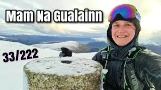 Mam Na Gualainn - Corbett Bagging Mission - Winter Snow Topped Mountains In Scotland 