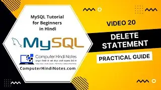 #20 MySQL में रिकॉर्ड कैसे डिलीट करते हैं? Delete स्टेटमेंट का प्रयोग