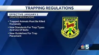 New humane trapping regulations to take effect in 2024