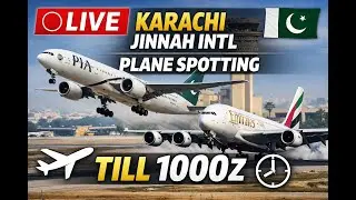 LIVE Plane Spotting Karachi Airport | Arrivals & Departures 12 Hours Stream ✈️7 Jan 2026