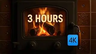 🔥Soft Crackling Stove &ndash; 3 Hours of Cozy Fire Sounds for Sleep & Relaxation [4K]
