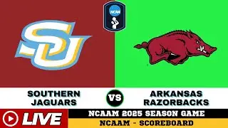LIVE : Southern Jaguars Vs Arkansas Razorbacks | NCAAM 2025 | NCAAM Live SCOREBOARD | 11/04/2025