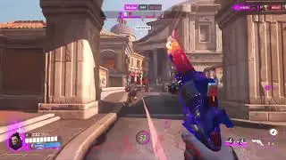Playing a match with the new Cassidy mythic skin in overwatch (part 2)￼