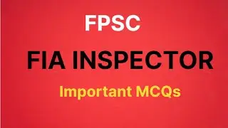 FIA Inspector Important MCQs | FPSC Inspector Important General Intelligence MCQs
