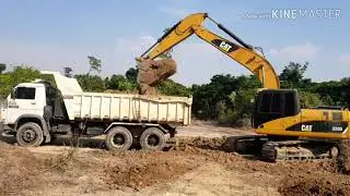 Cat 320D- Operando pela 1&deg; vez.