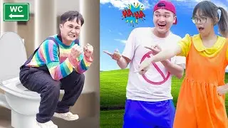 Funny Fart Prank On Chucky SERIES Season in Real Life vs Squid Game Family Story