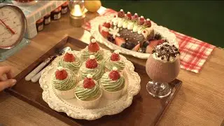 Cozy Christmas Treats | Matcha Cupcakes, Yule Log & Chocolate Milkshake 