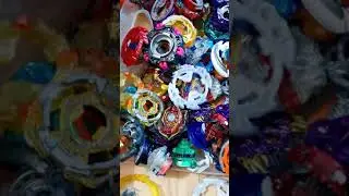 MASSIVE BEYBLADE COLLECTION WITH ULTRA RARE BEYBLADE BURST SPARKING ON IT! #Shorts