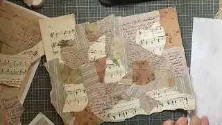 Make a Collage Masterboard and ATC Tutorial | #collage #artisttradingcards #vintage #papercraft