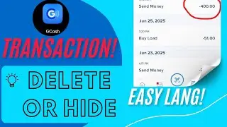 How to delete transaction in Gcash 2025