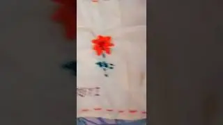 Flower and Name design on napkin