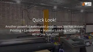 JWEI digital cutter :Another cutting-edge automated production line has arrived