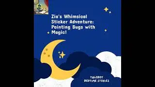 Zia's Whimsical Sticker Adventure: Painting Bugs with Magic! | 5 Minute Bedtime Stories
