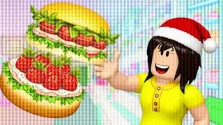 Shopping by Color in FOOD COLOR EAT Game! | Funny Roblox Challenge