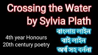 Crossing the Water (poem) by Sylvia Plath Bangla explanation | Study with Polash
