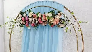 Painel Redondo Para Decoração - ideias para você se inspirar! - cenário para casamento como fazer